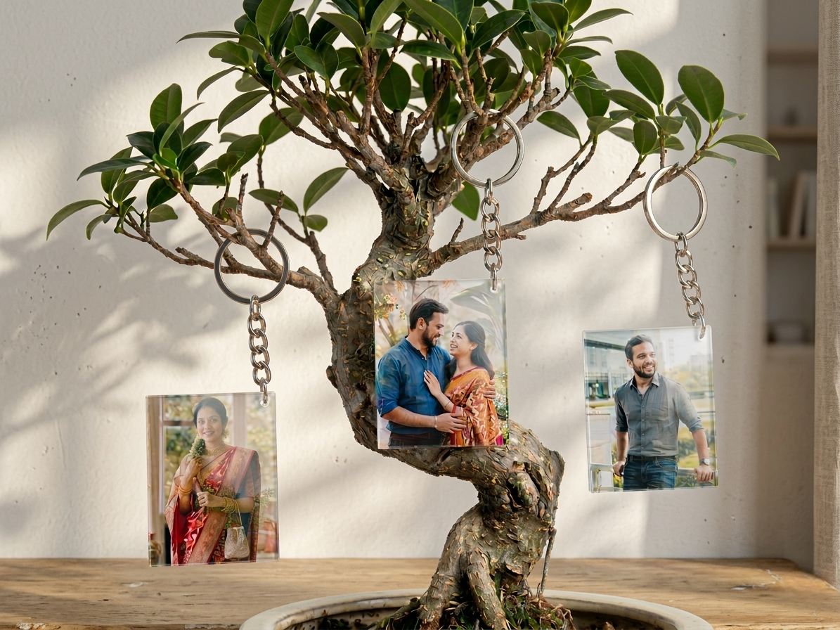 Acrylic Photo Keychain || Set of 3