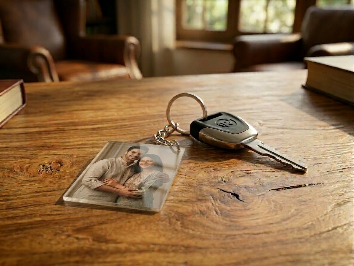 Acrylic Photo Keychain || Set of 3