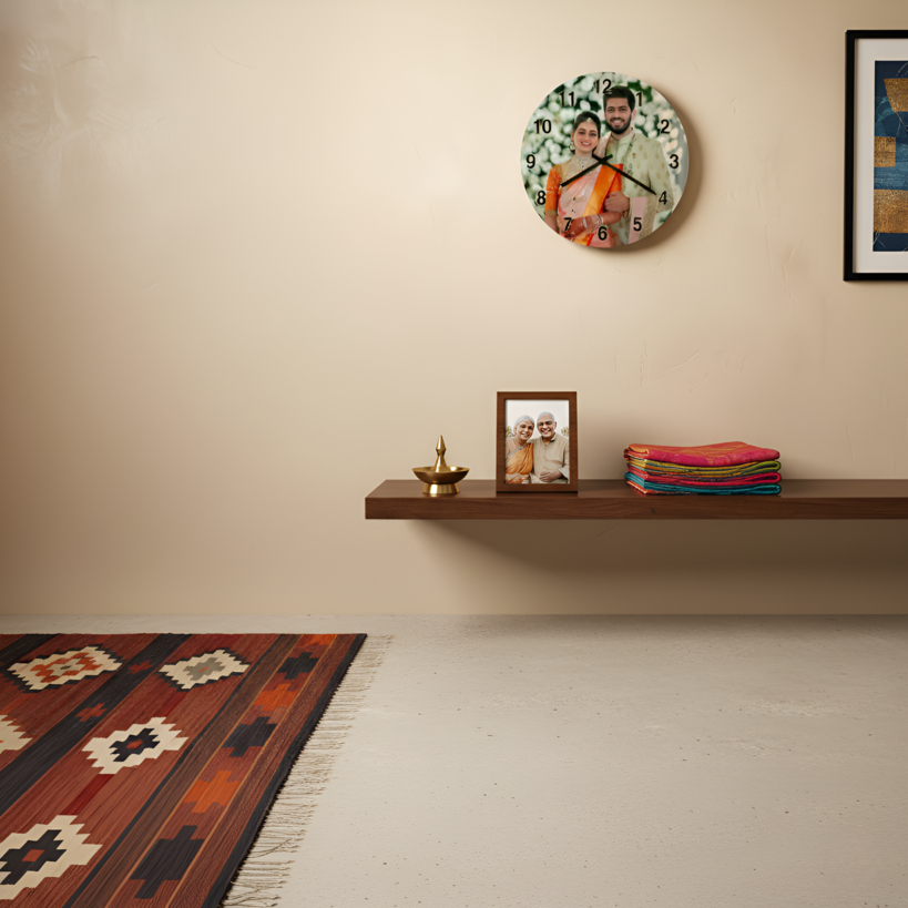 Personalized Photo Clock (Circle)